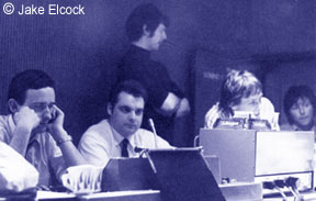 Producer Tony Hatch listens critically to the playback